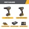 Caterpillar Cat 18V Cordless Hammer Drill and Impact Driver Combo Kit with 2 Batteries DX12K - alternate 9